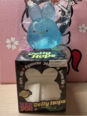 Schylling Needoh Jelly Hops - Sensory Squeeze Toy (blue bunny)